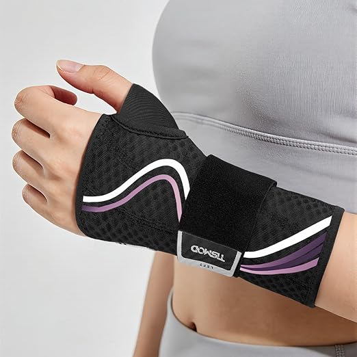 Wrist Brace for Carpal Tunnel,Night Wrist Support Pain Relief Wrist Splint for Arthritis Tendonitis Sprains Hand Brace for Work Fit for Women and Men(Left,XS-M)