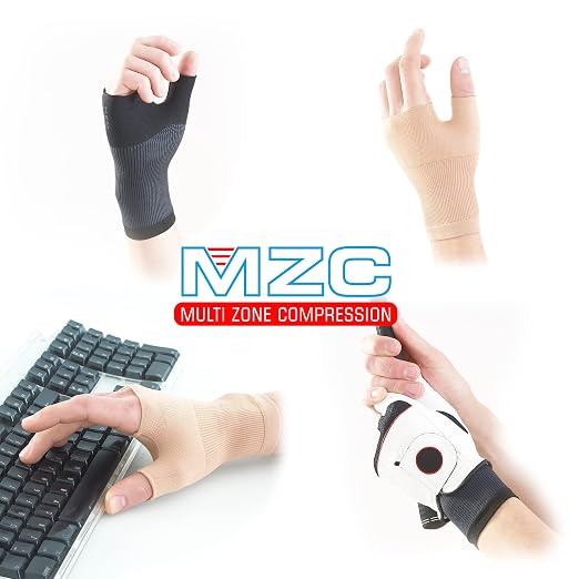 Neo-G Wrist and Thumb Support for Arthritis, Joint Pain, Tendonitis, Sprain - Wrist Brace Wrist Compression Hand Support - S - Beige