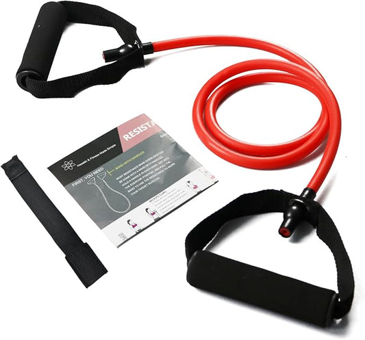 Resistance Bands with Handles, Exercise Bands with Handles, Door Anchor | Physical Therapy & Rehab, Home Workout Pilates Yoga, Non-Slip Handles, Portable Travel, TPE