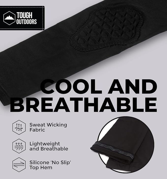 Tough Outdoors Padded Arm Sleeve - Padded Elbow Sleeve, Basketball Arm Sleeve - Volleyball Elbow Sleeve, Football Arm Pad