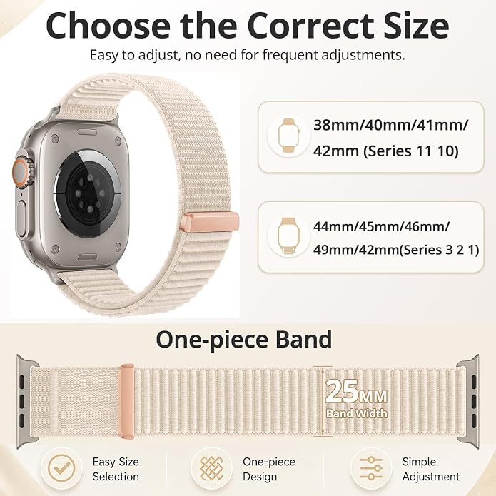 Nylon Loop Sport Band Compatible with Apple Watch Ultra 3 2 Band 49mm 46mm 45mm 44mm 42mm 41mm 40mm 38mm Women Men, Stretchy Strap Elastic Fabric Wristband for iWatch Series 11 10 SE 9 8 7 6 5 4 3 2 1
