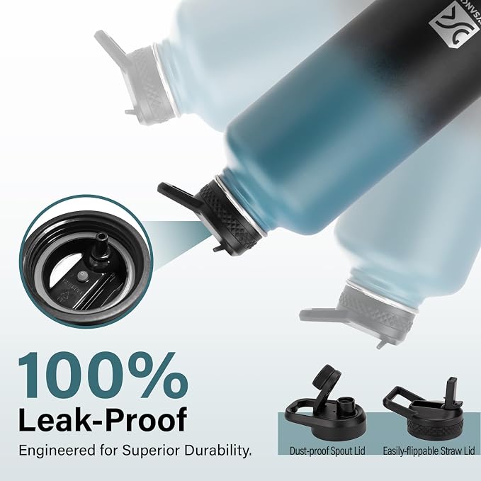 DYSANKY Insulated Water Bottle with Portable Carrier Bag for Outdoor 87 oz