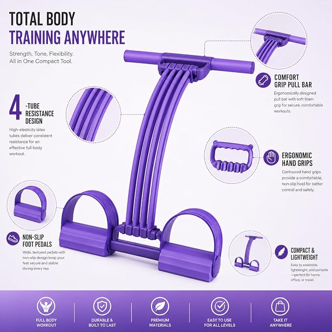 Pedal Resistance Band with Handles