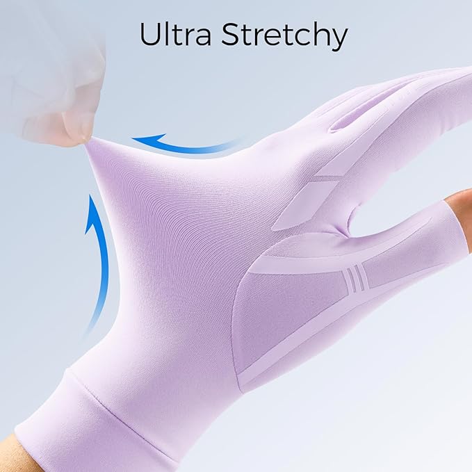 FREETOO All-Around Compression Arthritis Gloves for Women Men for Pain | Carpal Tunnel Relief,Hand Compression,Swelling,Trigger Finger,Edema;Crochet,Typing,Sleeping,Work,Gaming,Driving,Daily Use