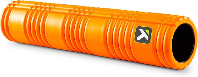 TRIGGERPOINT PERFORMANCE THERAPY GRID Patented Multi-Density Foam Massage Roller Exercise Deep Tissue Muscle Recovery - Relieves Muscle Pain & Tightness, Improves Mobility & Circulation (26"), Orange