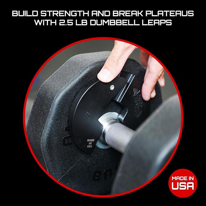 Micro Gainz 1.25LB Dumbbell Fractional Weight Plates, 2-Piece