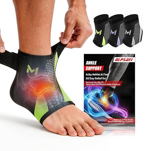 2-Pack Ankle Brace Pro Lace up Anklepro Support Women Men Bidirectional Motion Softball Ankles Sports Sock with Straps Lightweight Basketball Elastic Ankle Stabilizer for Sprained Injured Foot (Green)