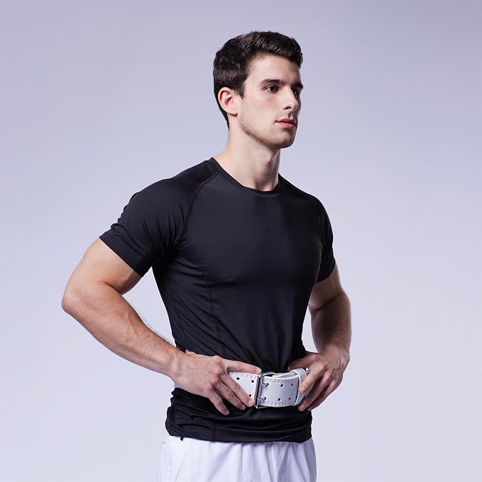 Weight Lifting Belt - Double Prong 4” to 2.5” Tapered Premium Lifting Belt for Men and Women - Ultimate Back Support For Weightlifting and Powerlifting | Premium Fitness Gear
