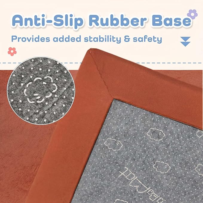 1.3" Thick Baby Play Mat for Floor,28x72 Bedside Rugs, Non-Slip | Ultra Soft Playmat for Baby,Tummy Time Foam Mats,Cushioned for Infant,Kids and Toddler Crawling,Easy Care