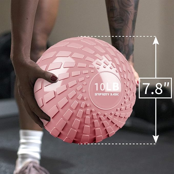 Medicine Ball 8, 10 lbs Slam Ball Weighted Balls for Exercise Strength and Crossfit Workout
