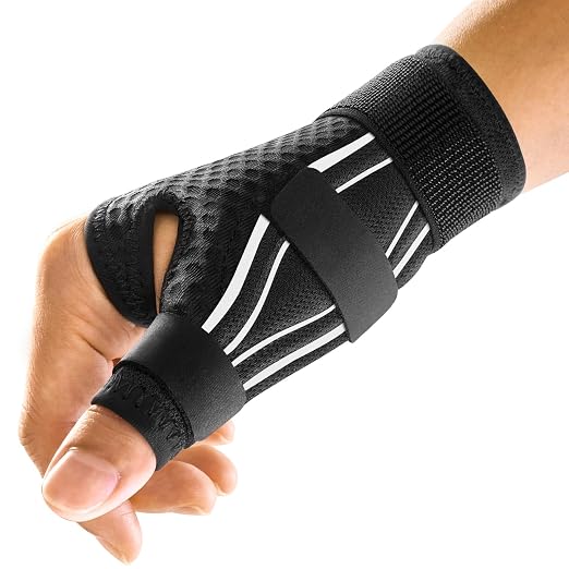 FREETOO Thumb and Wrist Brace Right Left Hand for Arthritis and Support | Thumb Spica Splint,Thumb Stabilizer;De Quervain Syndrome,Sprain,Tendinitis,Trigger thumb,CMC;Sleeping,Work,Type,Ergonomical