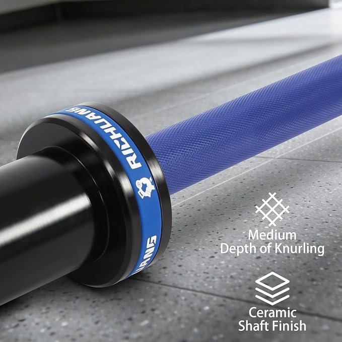 Ceramic Olympic Barbell 4/5/6FT – Short 2" Bar for Home Gym | Alloy/A3/45 steel. 400-500LB. 28mm knurled grip. Brass bushings. Squat, bench, deadlift, hip thrust. Fits standard plates.