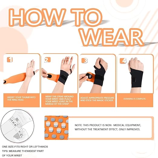 Wrist Brace,Wrist Support for Carpal Tunnel Pain Relief | Ulnar Brace Ultra-Thin Elastic for Tear,Repetitive Strain Injury,Fits Both Wrists,Weightlifting,Tendonitis Support