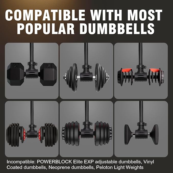 Upgraded Dumbbell Barbell Converter Bar - Transform Dumbbells into Barbell, Adjustable Weights, Up to 200 lbs, Suitable for Home Gym Fitness