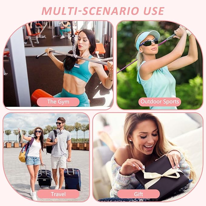 Magnetic Gym Bag for Men and Women, Magnetic Water Bottle Holder for Gym, Small Gym Bag, Gym Gifts for Women and Men (Pink, <40 OZ)