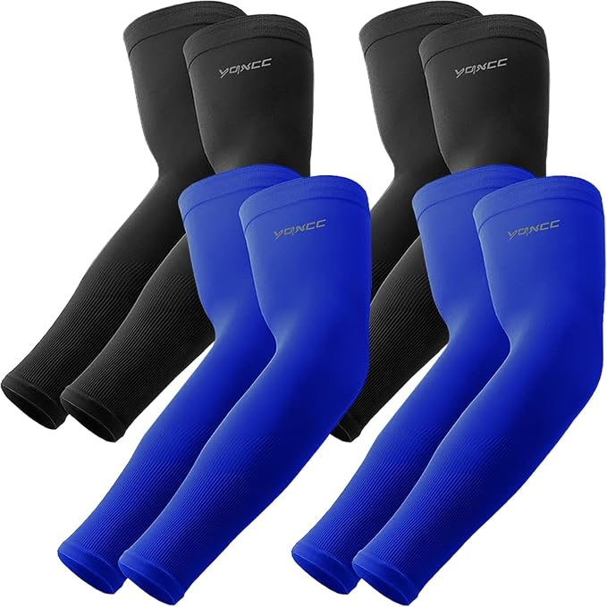 YQXCC Arm Sleeves Cooling UV Sun Protection Sport Compression for Men Women | UPF50, Tattoo Coverage, Lightweight, Breathable, Seamless Cover Arms, Daily Wear, Outdoor Work, Basketball Baseball Golf