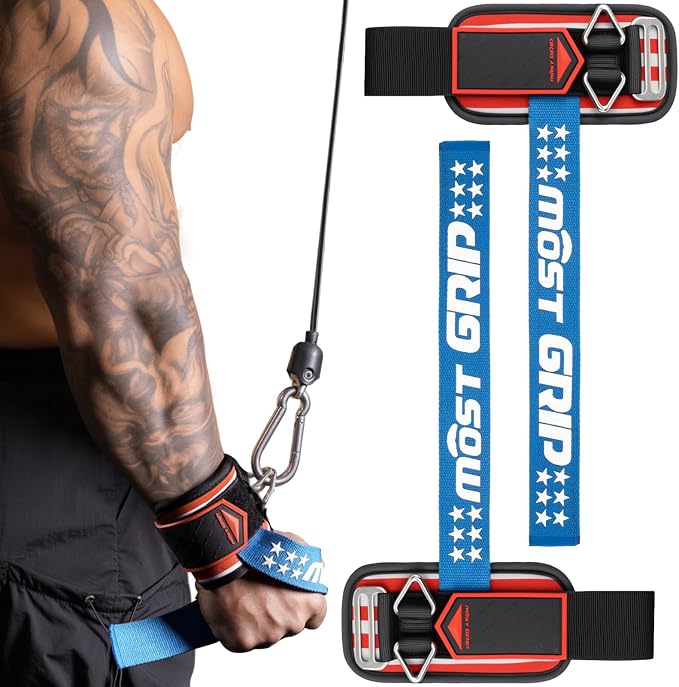 Drip Glue Non-Slip Wrist Straps for Weightlifting, 2-in-1 Lifting Straps with D Rings for Cable Machine Workout, 10mm Neoprene Padded Wrist Wraps for Weight Lifting Deadlift