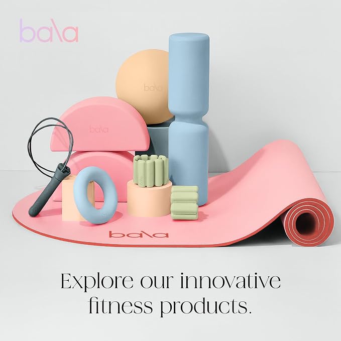 Bala Bangles Wrist & Ankle Weights for Women & Men, Home Gym Equipment | Adjustable Weighted Bands for Arm & Legs Workouts - Pilates, Yoga, Walking, Barre, & Strength Training Exercise