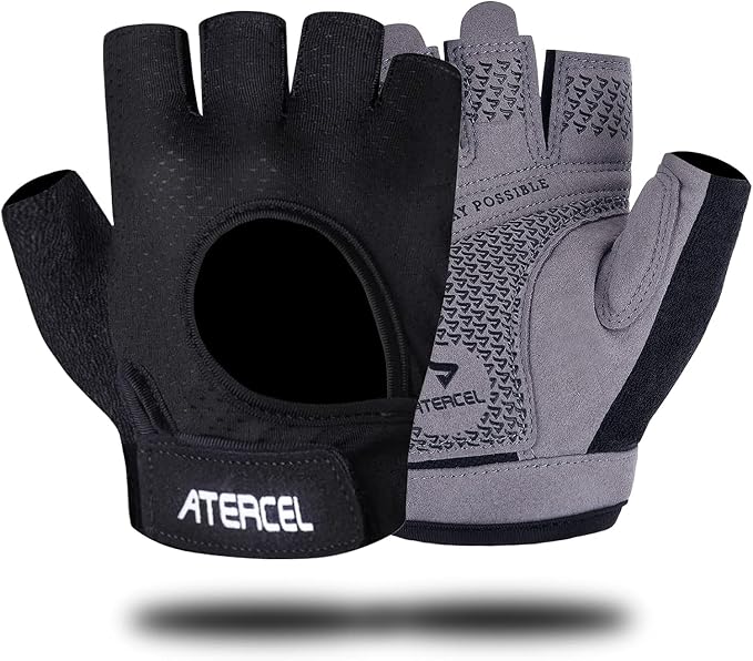 ATERCEL Gym Gloves for Women, Workout Gloves for Gym Weightlifting Exercise | Full Palm Protection | Breathable & Lightweight | For Men & Women | Cycling & Climbing Ready