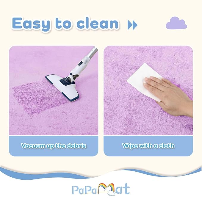 1.3" Thick Baby Play Mat for Floor,39x59 Memory Foam Tummy Time Mat | Ultra Soft Playmat for Baby,Tummy Time Foam Mats,Cushioned for Infant,Kids and Toddler Crawling,Easy Care