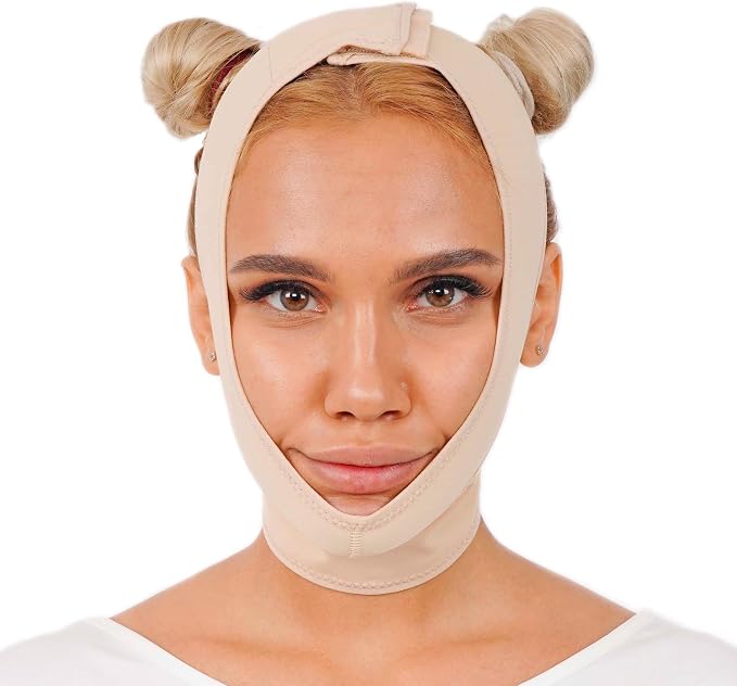 invera Chin Compression Garment After Liposuction Surgery, Neck Cover Strap Bandage