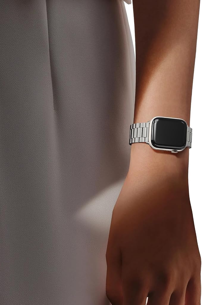 EPULY Metal Band Compatible with Apple Watch Bands for Men 40/41/38/42mm | Stainless Steel Strap Suitable for Business Setting, Casual & Everyday Wear, Fits iWatch Series 11 10 9 8 7 6 5 4 SE3 2 1