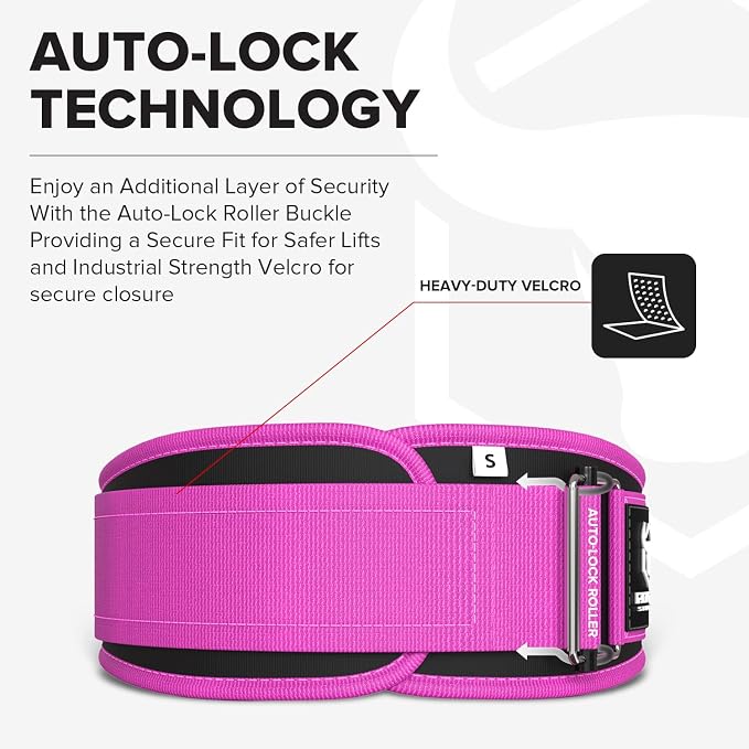 Weight Lifting Belt for Men and Women - Great for Squats, Deadlift, Lunge, Exercises and Training - Best for Olympic, Cross-Training and Bodybuilding Workout
