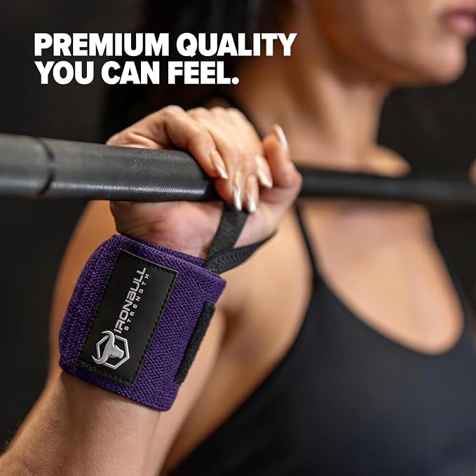 Wrist Wraps for Weightlifting (USPA & IPL Approved) - 18” Premium Quality Wrist Straps for Weightlifting - Weight Lifting Wrist Wraps with Thumb Loop - Best Gym Wrist Wraps for Lifting Weights, Curls & Dips - Lifting Wrist Wraps for Bench, Powerlifting...