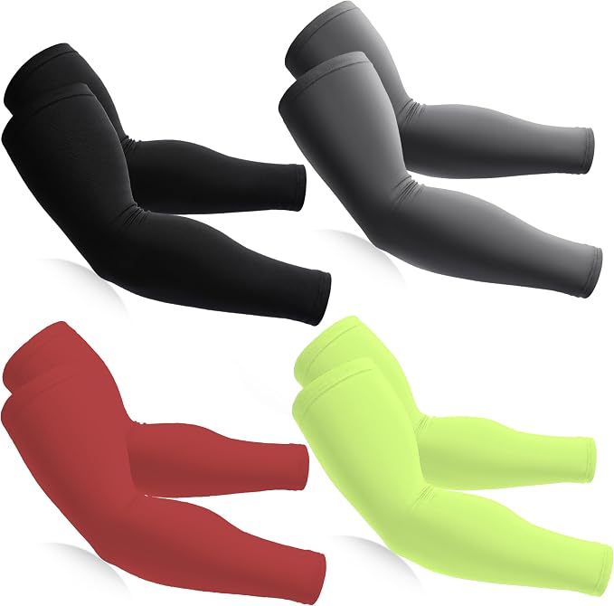 BHYTAKI Cooling Compression Arm Sleeves for Men Women,UPF50 UV Sun Protection Sleeves for Work Sport Tattoo Cover Up