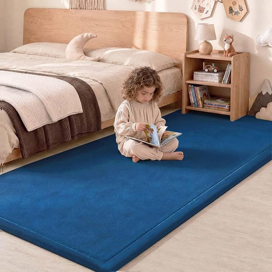 1.3" Thick Baby Play Mat for Floor,28x72 Bedside Rugs, Non-Slip | Ultra Soft Playmat for Baby,Tummy Time Foam Mats,Cushioned for Infant,Kids and Toddler Crawling,Easy Care