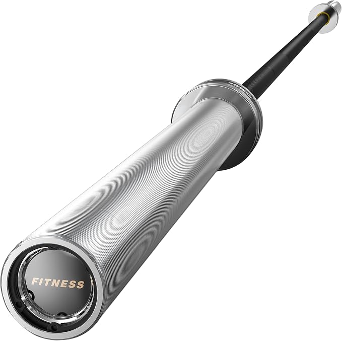 PAPABABE 4ft/5ft/6ft/6.5ft Barbell 2" Short Barbell for Strength Training | 4ft/5ft/6ft/6.5ft Straight Barbell, Womens Olympic Bar with Moderate Knurling for Squats Curls Deadlifts, Weightlifting