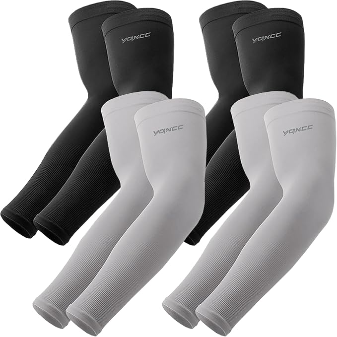 YQXCC Arm Sleeves Cooling UV Sun Protection Sport Compression for Men Women | UPF50, Tattoo Coverage, Lightweight, Breathable, Seamless Cover Arms, Daily Wear, Outdoor Work, Basketball Baseball Golf