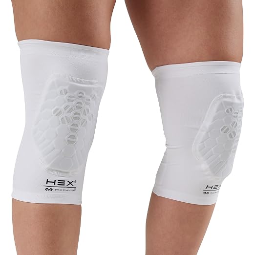 McDavid HEX Viz Knee / Elbow Pad Pair White/Grey XS