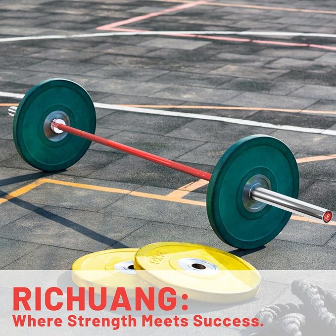 7ft Olympic Barbell 28mm 45lb – 500/700/1000LB Bar for Home Gym | Ceramic coated steel. Smooth spinning sleeves. Fits 2" plates. For snatch, clean and jerk, squats, deadlifts, bench press.