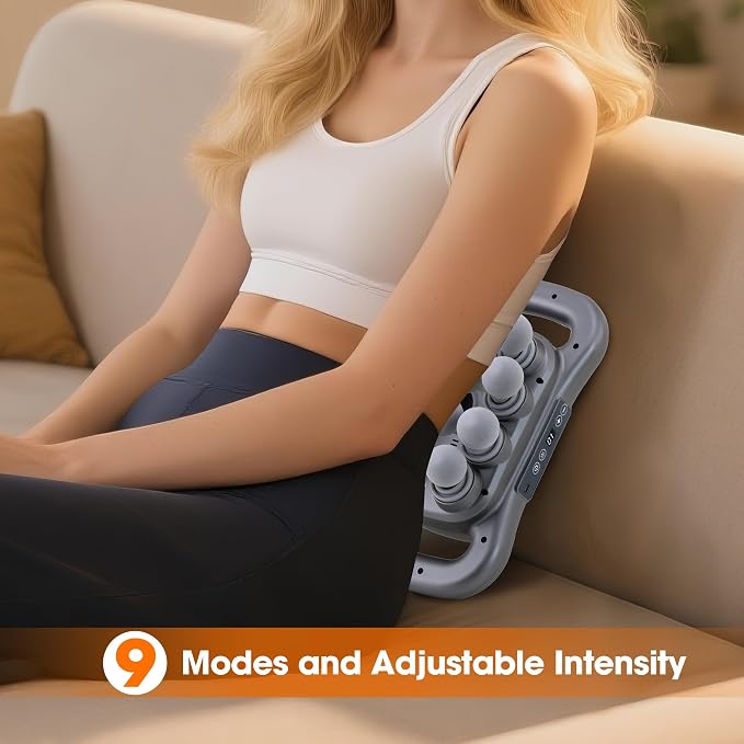 16 Head Massage Gun Set, Deep Tissue Massager, Silver Grey