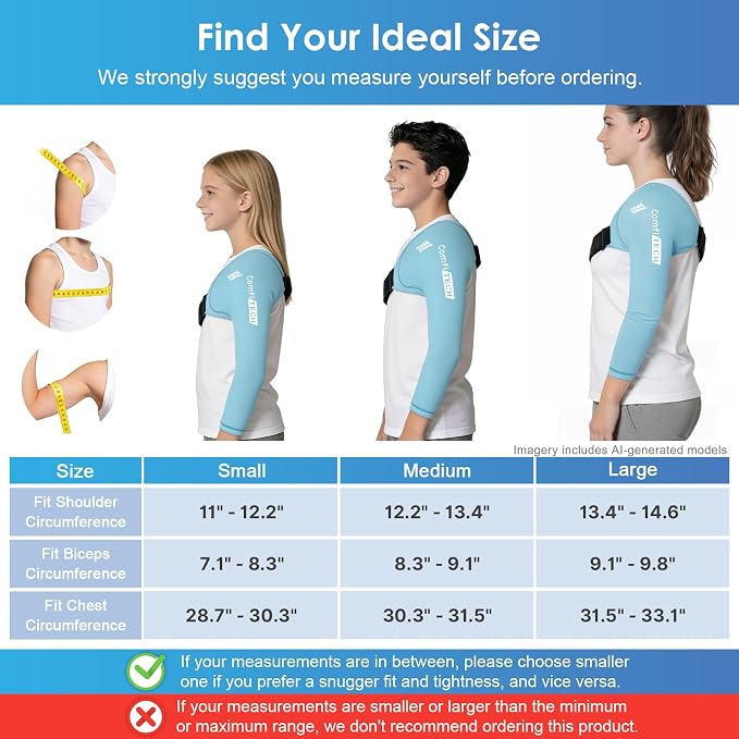 ComfiTECH Youth Shoulder Arm Ice Pack Wrap for Young Pitchers, Medium | Gel Shoulder Arm Sleeve for Young Throwing Athletes, Flexible Cold Compression for Arm Discomfort & Post-Training Recovery