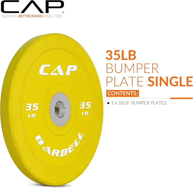 CAP Barbell Rubber Olympic Bumper Plate | Multiple Options/Colors