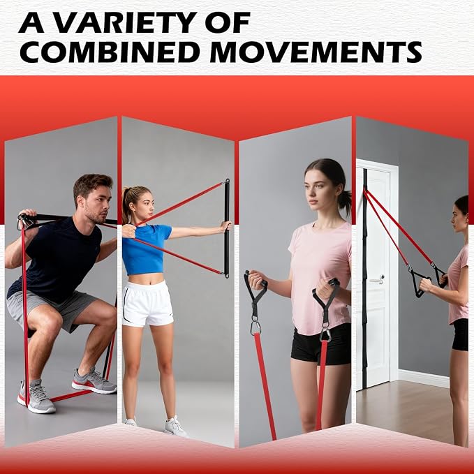 VEICK Pull Up Assist Resistance Bands for Home Gym | 100% Natural Latex, Non Slip Leather Texture, Space Saving, Versatile for Full Body Training, Home Gym