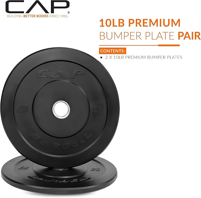 CAP Barbell Rubber Olympic Bumper Plate | Multiple Options/Colors