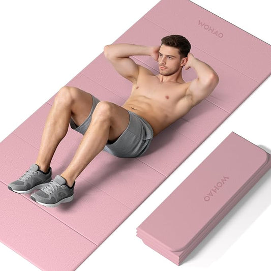 7-Fold Yoga Mat 74"x31" | 0.31 Inch Thick, Extra Wide Non-Slip POE Mat, For Travel, Storage, Yoga, Pilates, Meditation & Home Gym