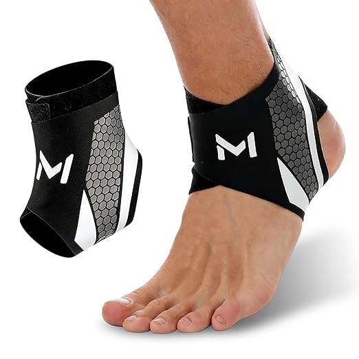 Ankle Brace Compression Support Stabilizer for Men Women, Ankle Support with Adjustable Wrap for Sports Training and Daily Activity, Protection Plantar Fasciitis Relief,Tendonitis,Sprained(Gray)
