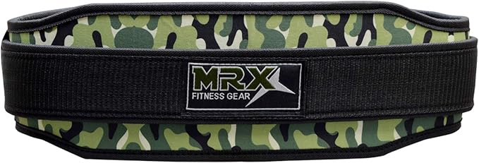 MRX Weight Lifting Belt with Double Back Support Gym Training 5" Wide Belts 11 Colors