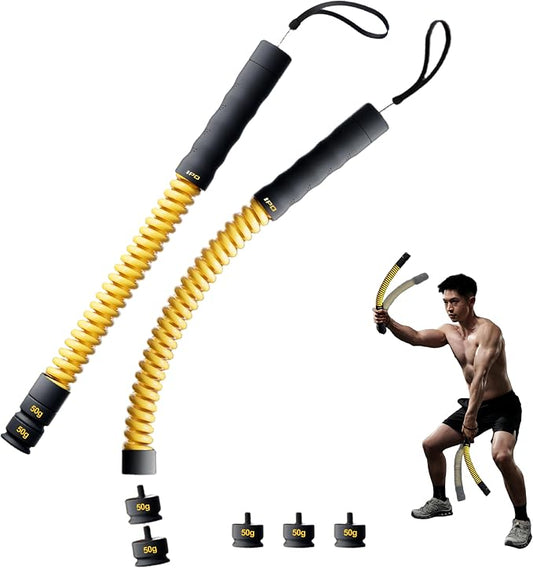 IPO 2026 Upgrade Weighted Ropeless Battle Ropes, Heavy Duty Portable Cordless Battle Ropes for Home Gym with Poster, Workout Exercise Rope for Strength Building, HIIT and Low-Impact Aerobic Training for Men & Women