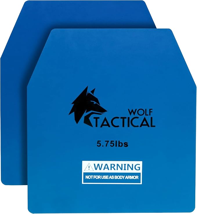 WOLF TACTICAL Weight Vest Plates - 5.75/8.75/14.5/19.75LB Pairs - WODs, Strength Training, Running, Heavy Workouts
