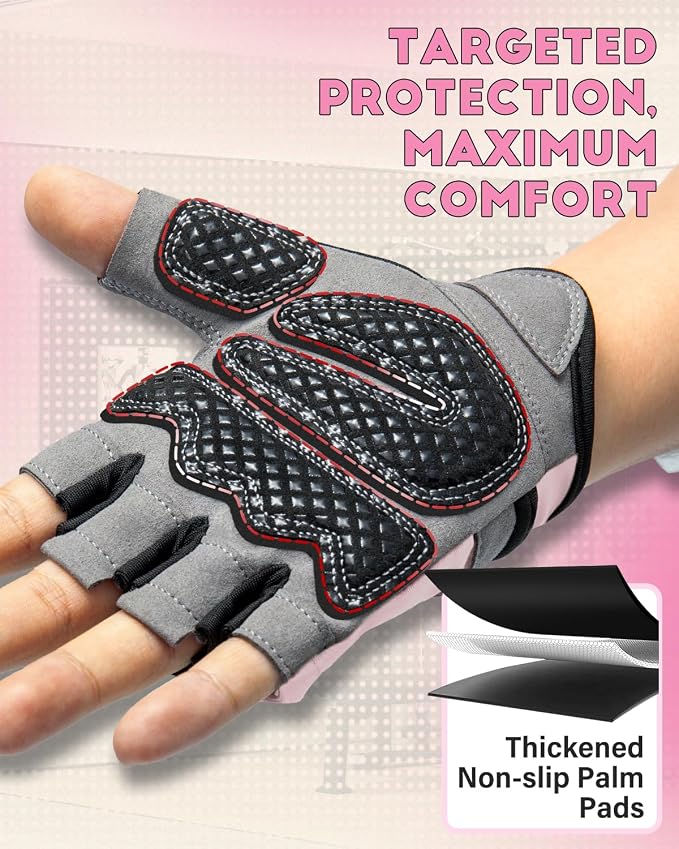 VINSGUIR Workout Gloves for Men and Women, Weight Lifting Gloves with Excellent Grip, Lightweight Gym Gloves for Weightlifting, Cycling, Exercise, Crosstraining, Pull ups, Fitness, Climbing and Rowing