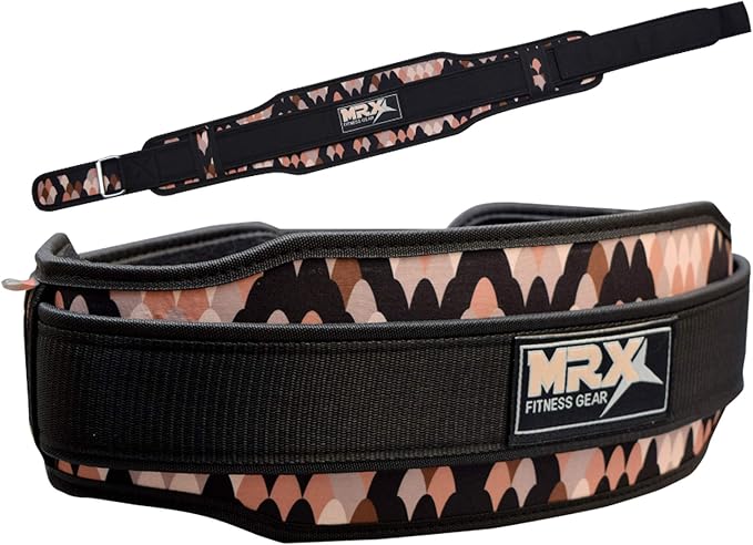 MRX Weight Lifting Belt with Double Back Support Gym Training 5" Wide Belts 11 Colors