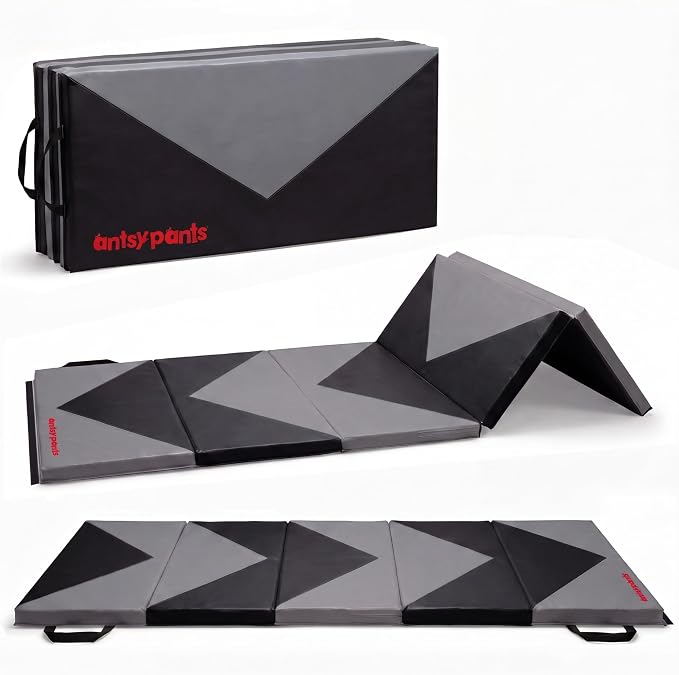Antsy Pants Tumbling Mat for Kids – Gymnastics Mat, Easy to Clean, Sturdy, Foldable Tumbling Mats, Padded, Lightweight, Portable, Gymnastics Equipment for Active Play