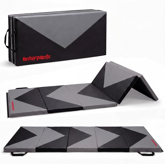 Antsy Pants Tumbling Mat for Kids – Gymnastics Mat, Easy to Clean, Sturdy, Foldable Tumbling Mats, Padded, Lightweight, Portable, Gymnastics Equipment for Active Play