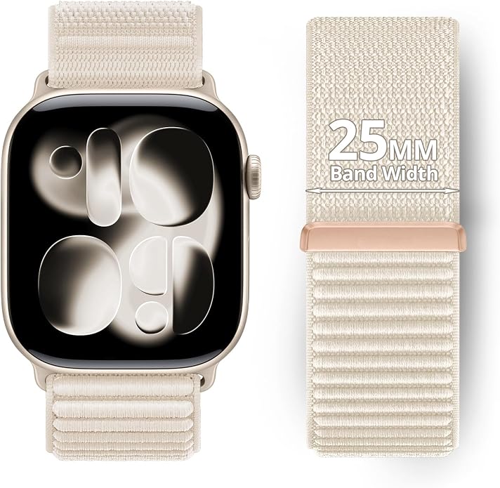 Nylon Loop Sport Band Compatible with Apple Watch Ultra 3 2 Band 49mm 46mm 45mm 44mm 42mm 41mm 40mm 38mm Women Men, Stretchy Strap Elastic Fabric Wristband for iWatch Series 11 10 SE 9 8 7 6 5 4 3 2 1