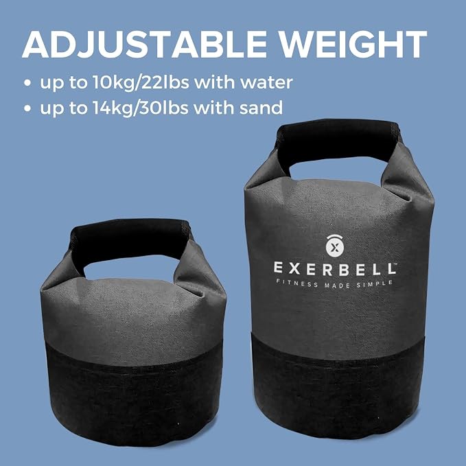 Foldable Adjustable Kettlebell 4-30lbs – Portable Water Sandbag Functional Strength Tool – Soft Floor-Friendly Mobility Gear for Home Gym Travel – Leak-Resistant Load with Internal Scale